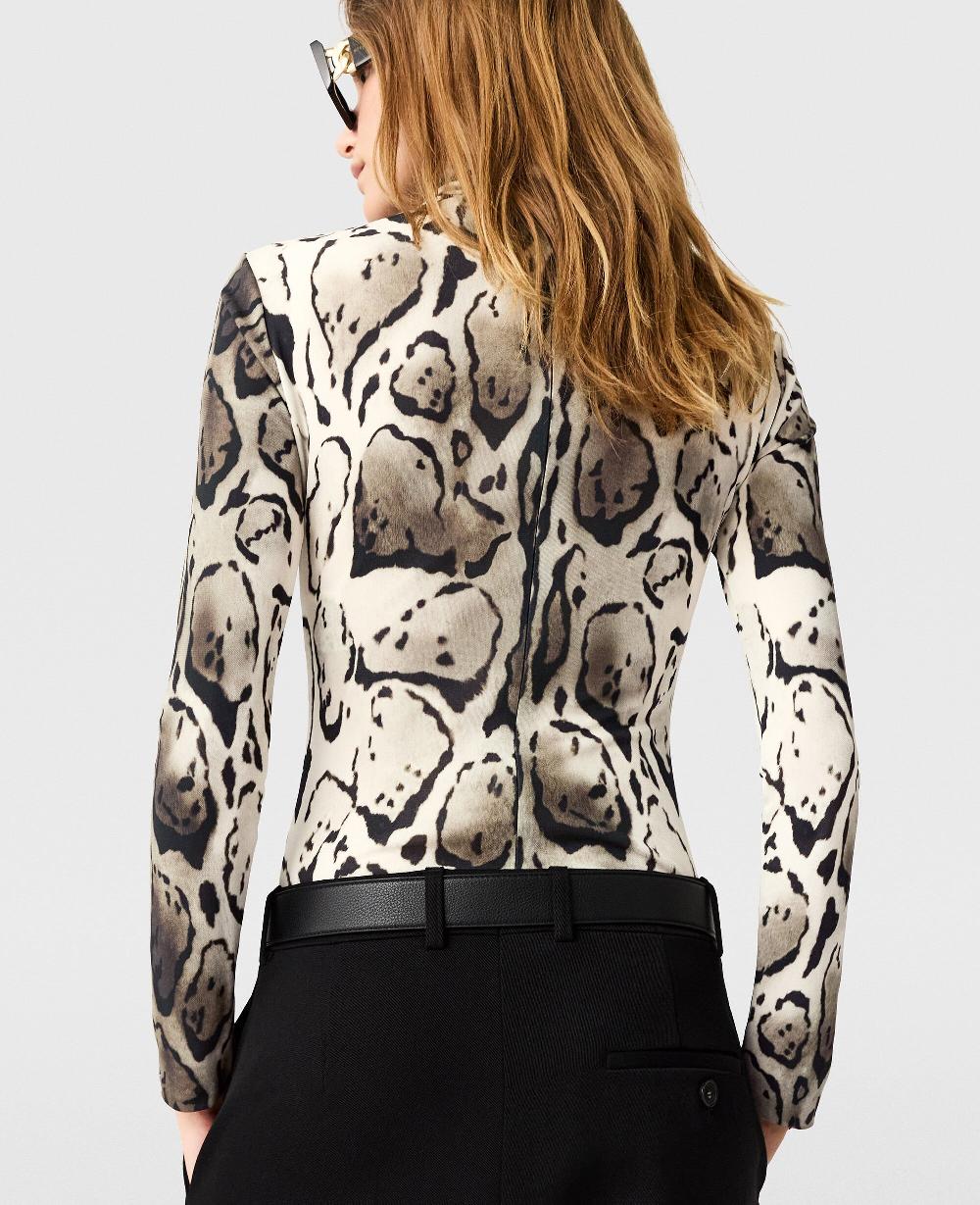 Stella Cloud Leopard High-Neck Bodysuit