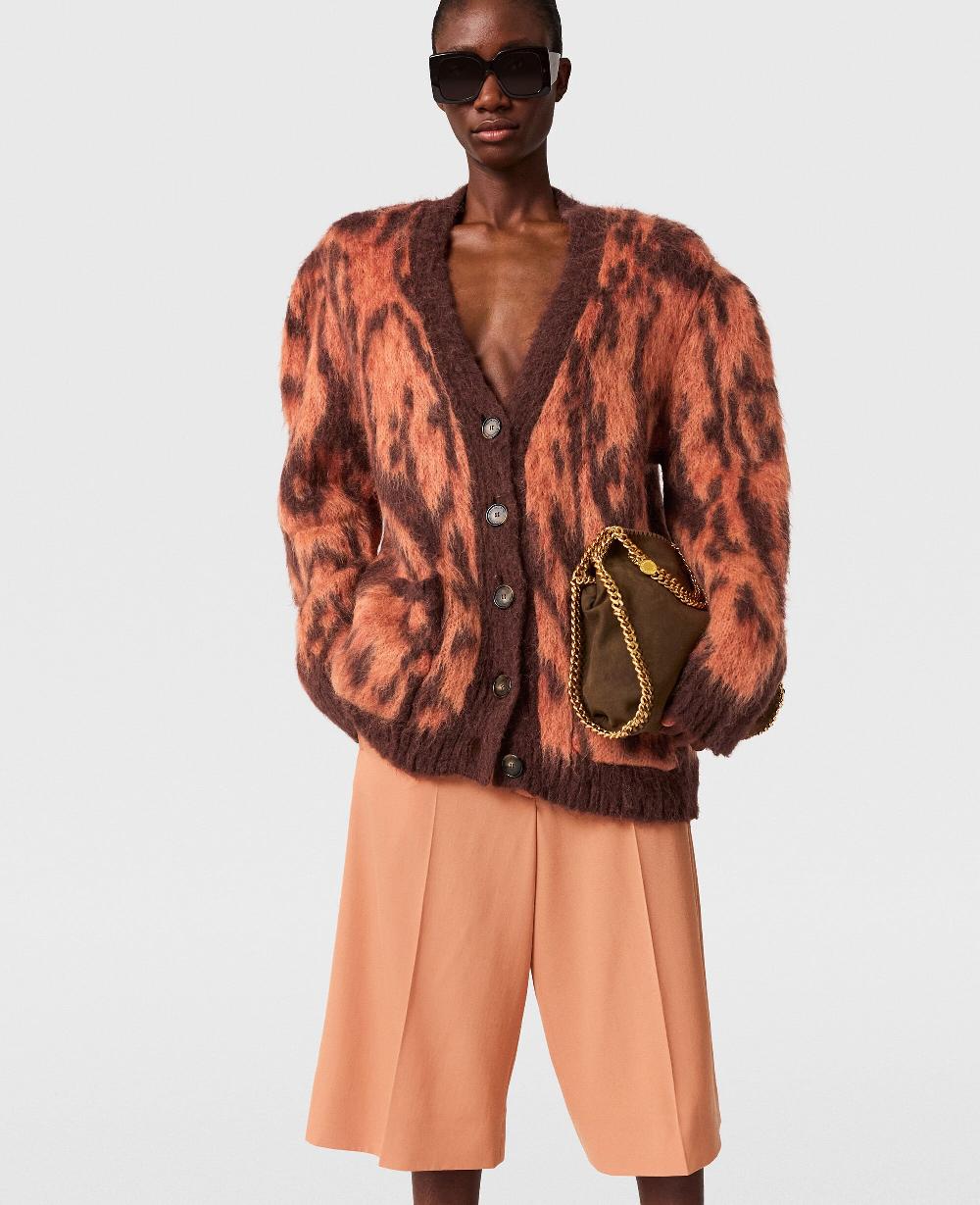 Stella Cloud Leopard V-Neck Cardigan
