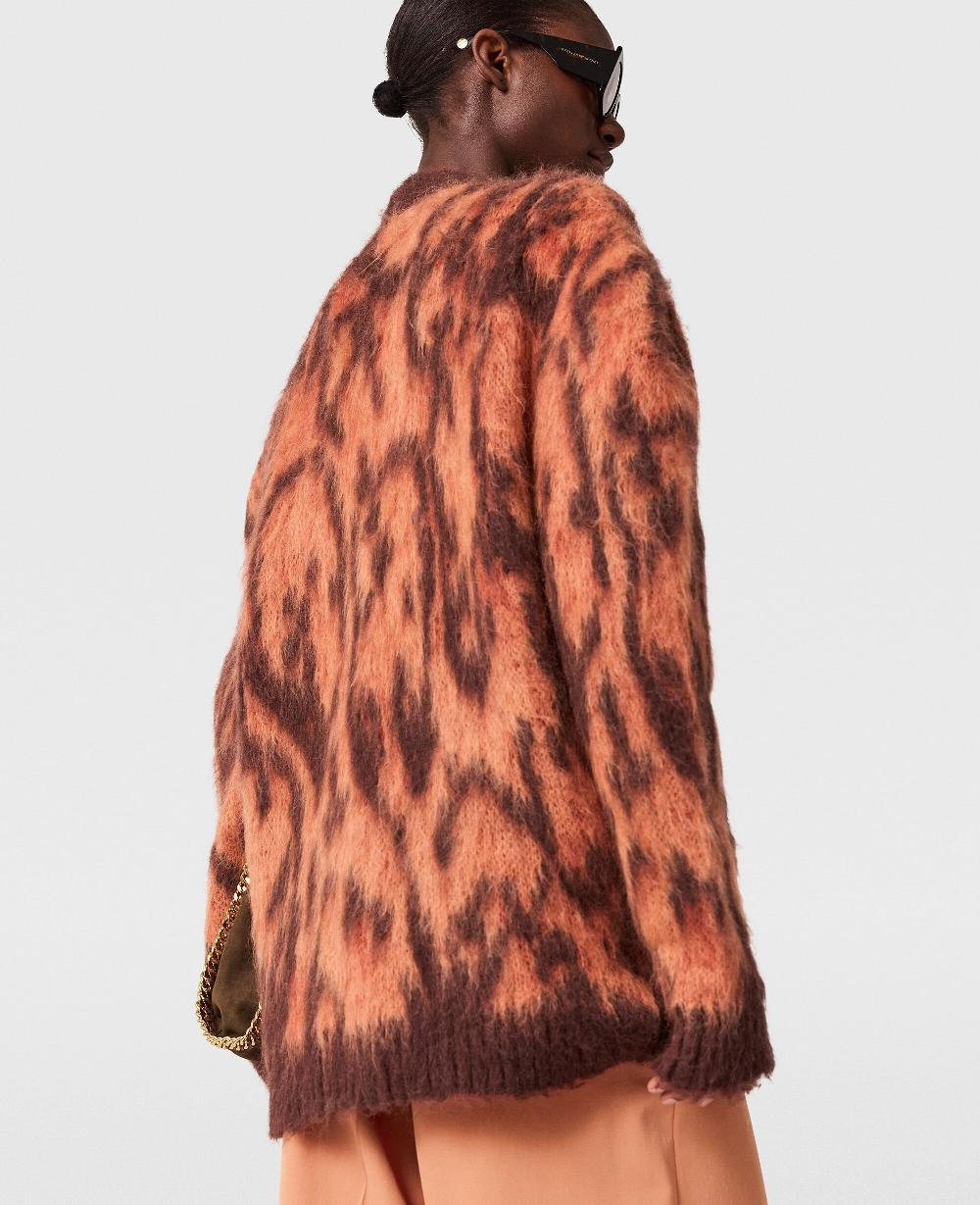 Stella Cloud Leopard V-Neck Cardigan