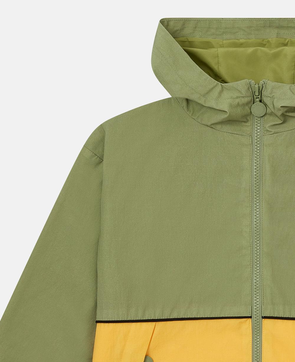 Stella Colour Block Hooded Raincoat