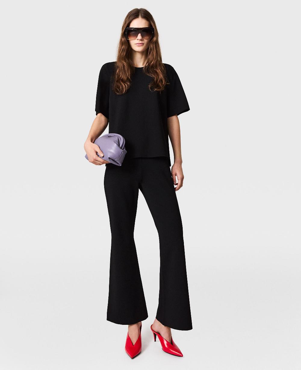 Stella Compact Knit Flared Pants