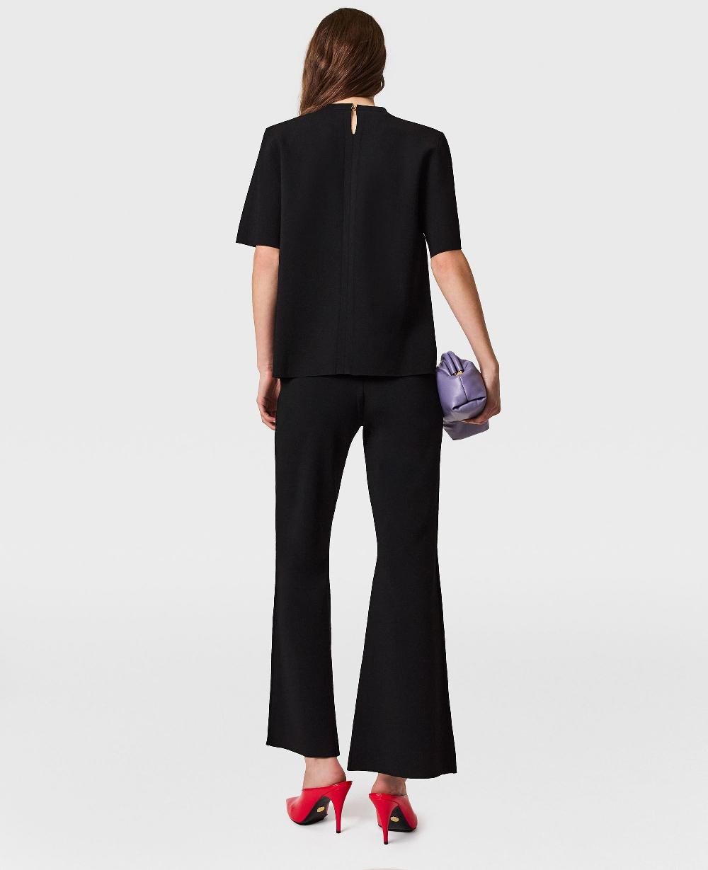 Stella Compact Knit Flared Pants