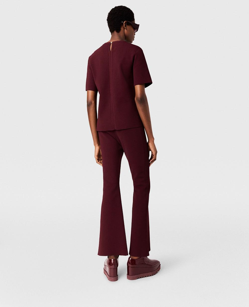 Stella Compact Knit Flared Pants