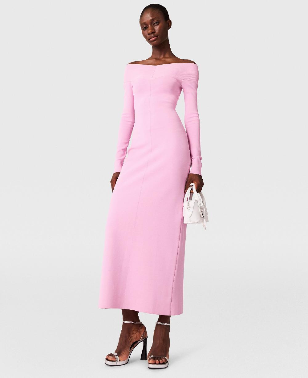 Stella Compact Knit Long Sleeve Dress