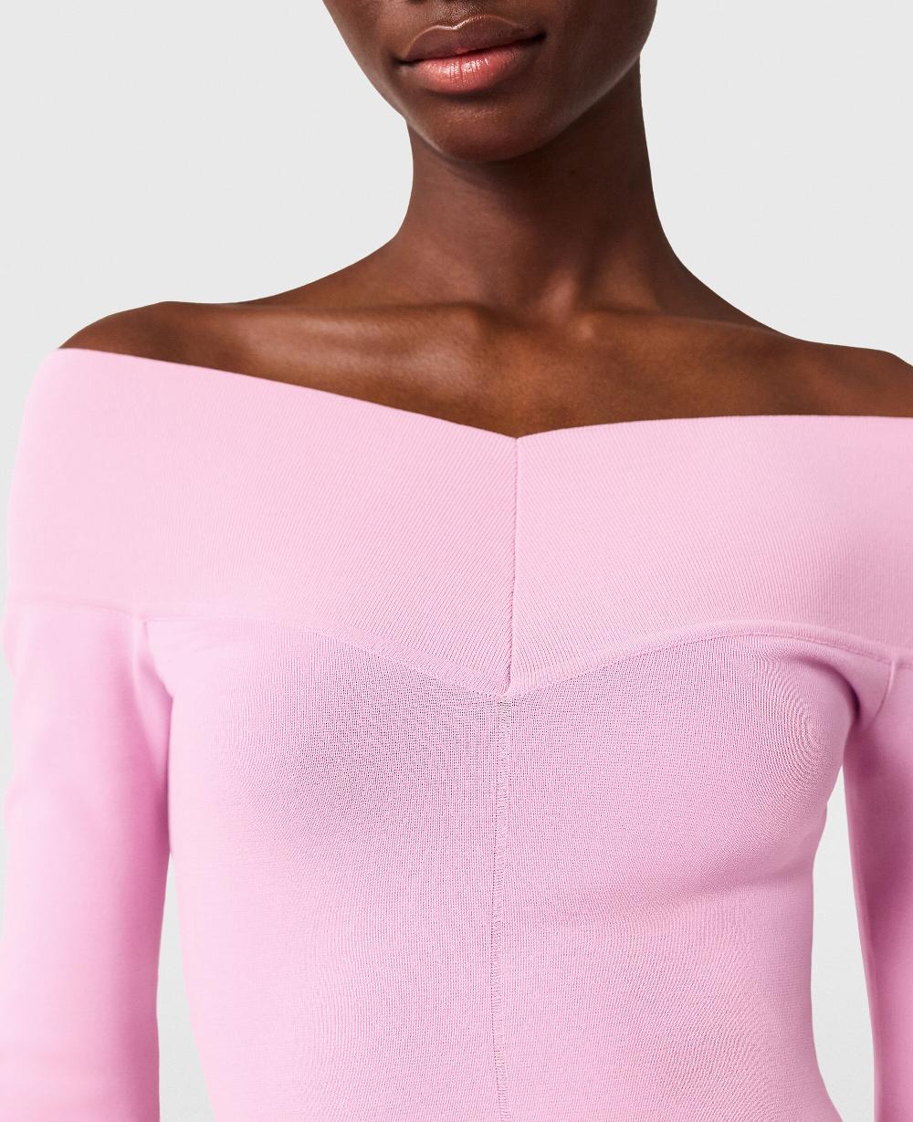 Stella Compact Knit Long Sleeve Dress