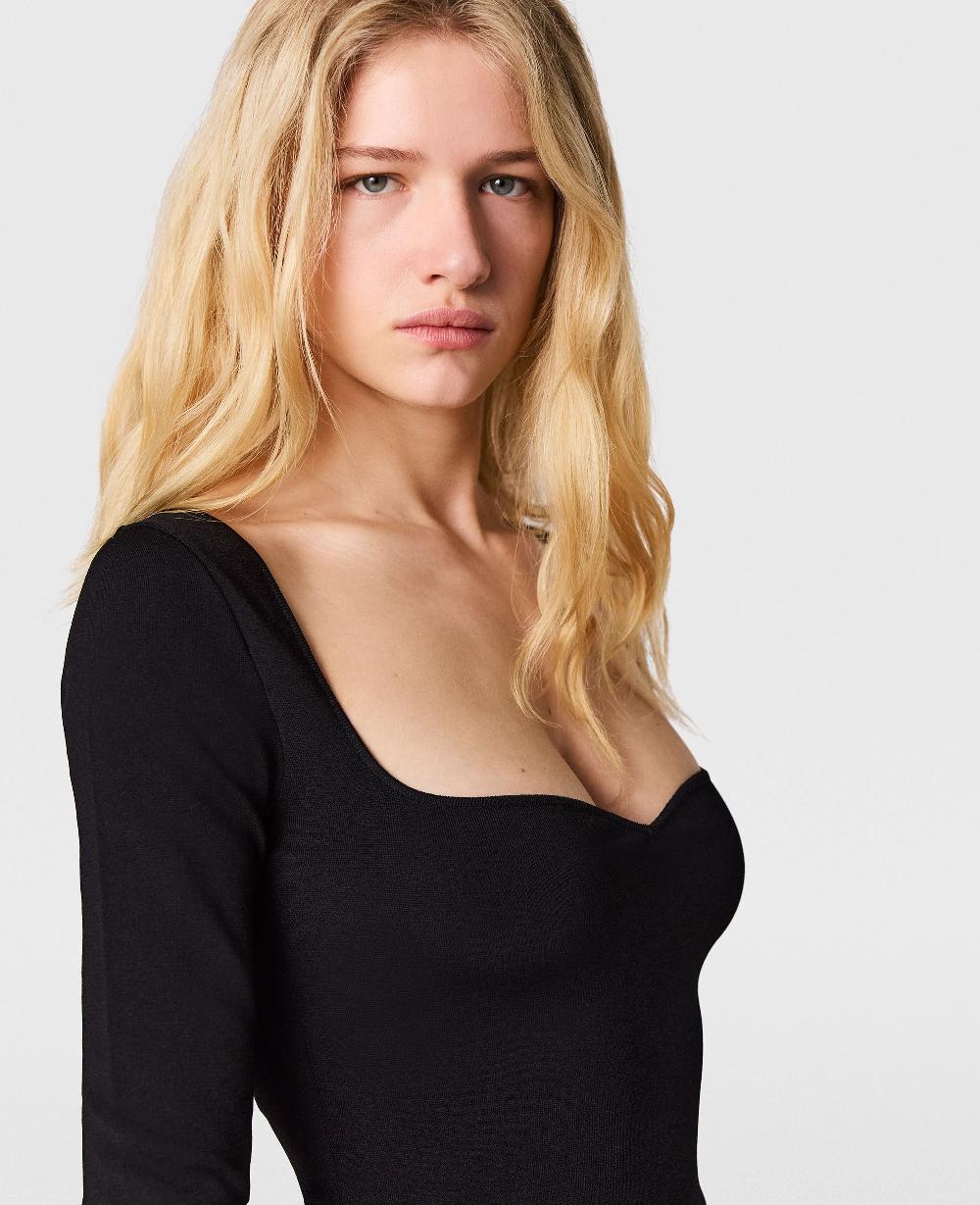 Stella Compact Knit Long Sleeve Top