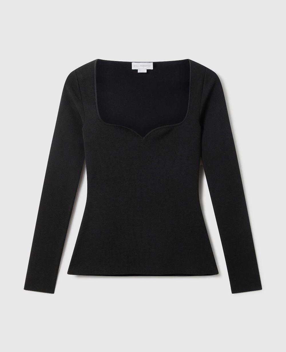 stella Compact Knit Long Sleeve Top