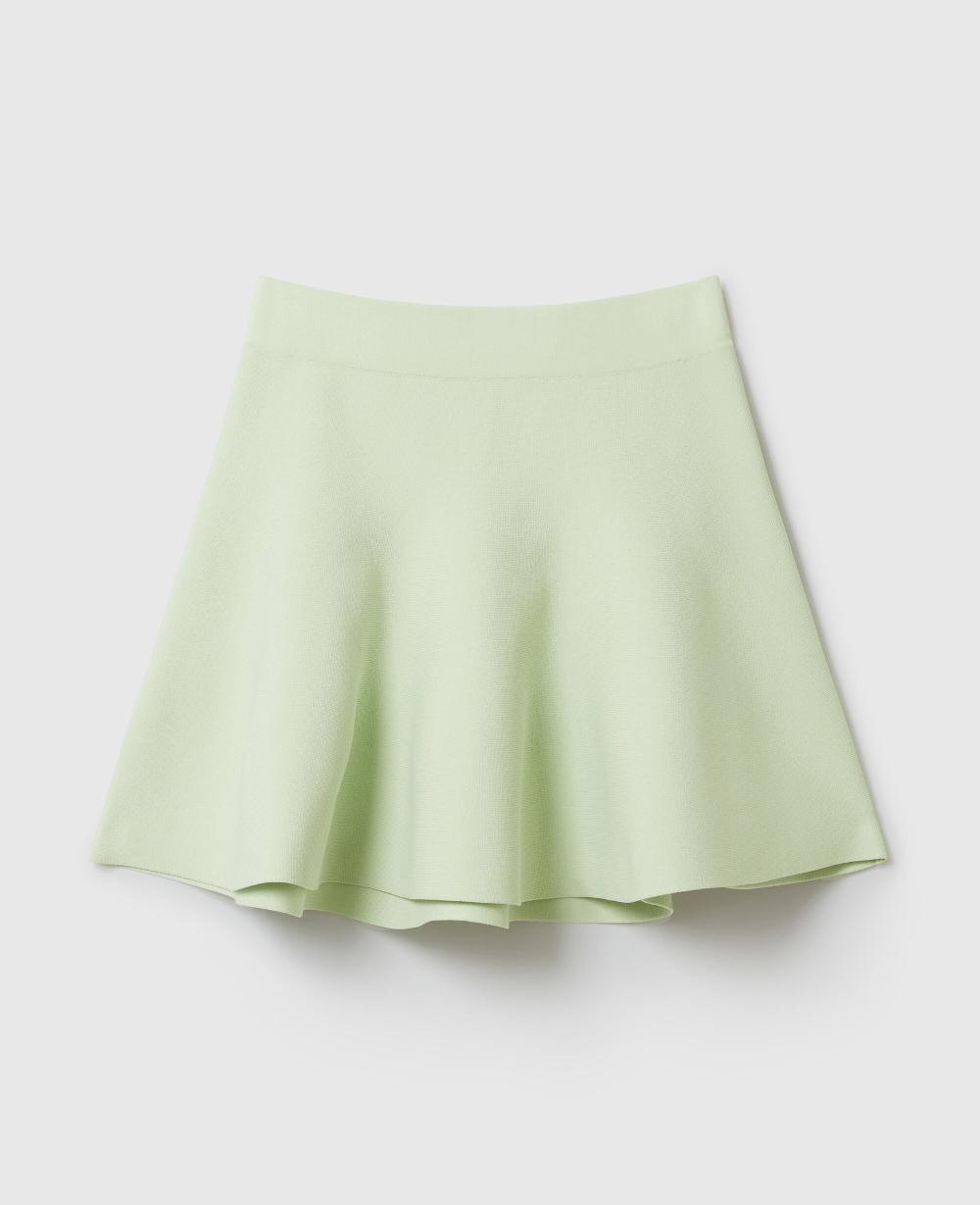 stella Compact Knit Peplum Mini Skirt