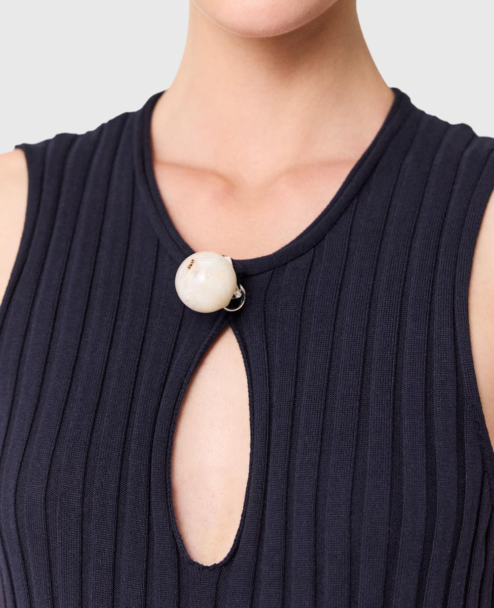 Stella Cotton Ribbed Dress