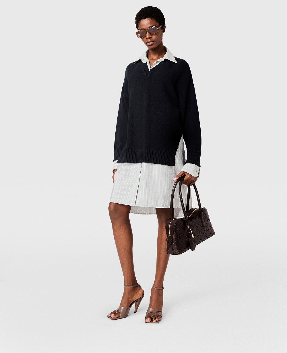 Stella Crewneck Sweater Shirt Dress