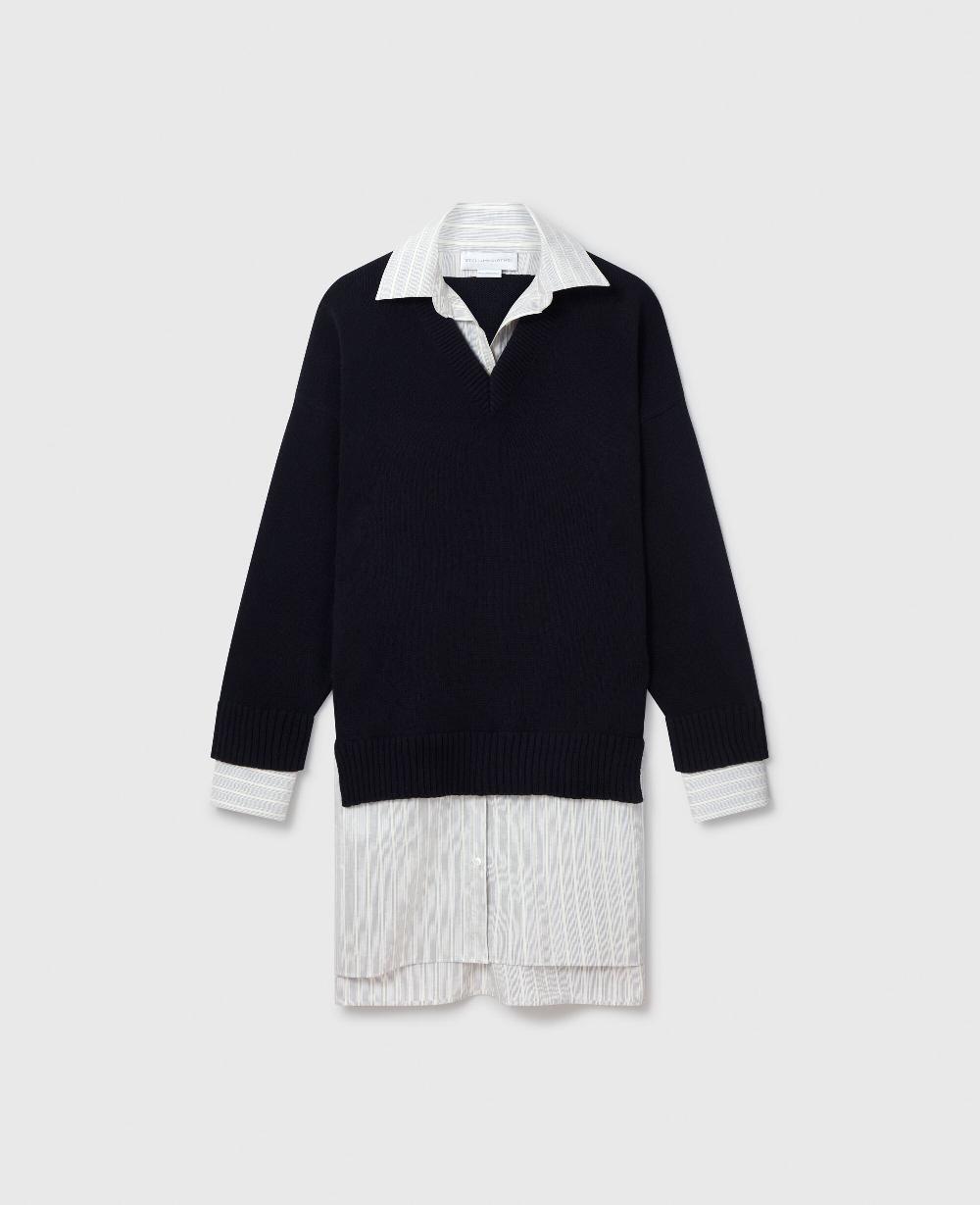 stella Crewneck Sweater Shirt Dress