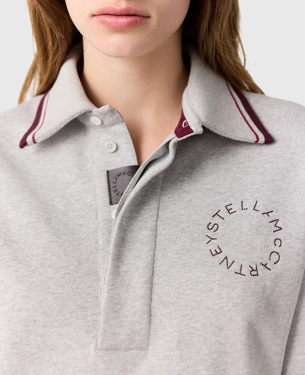 Stella Cropped Short-Sleeve Rugby Shirt