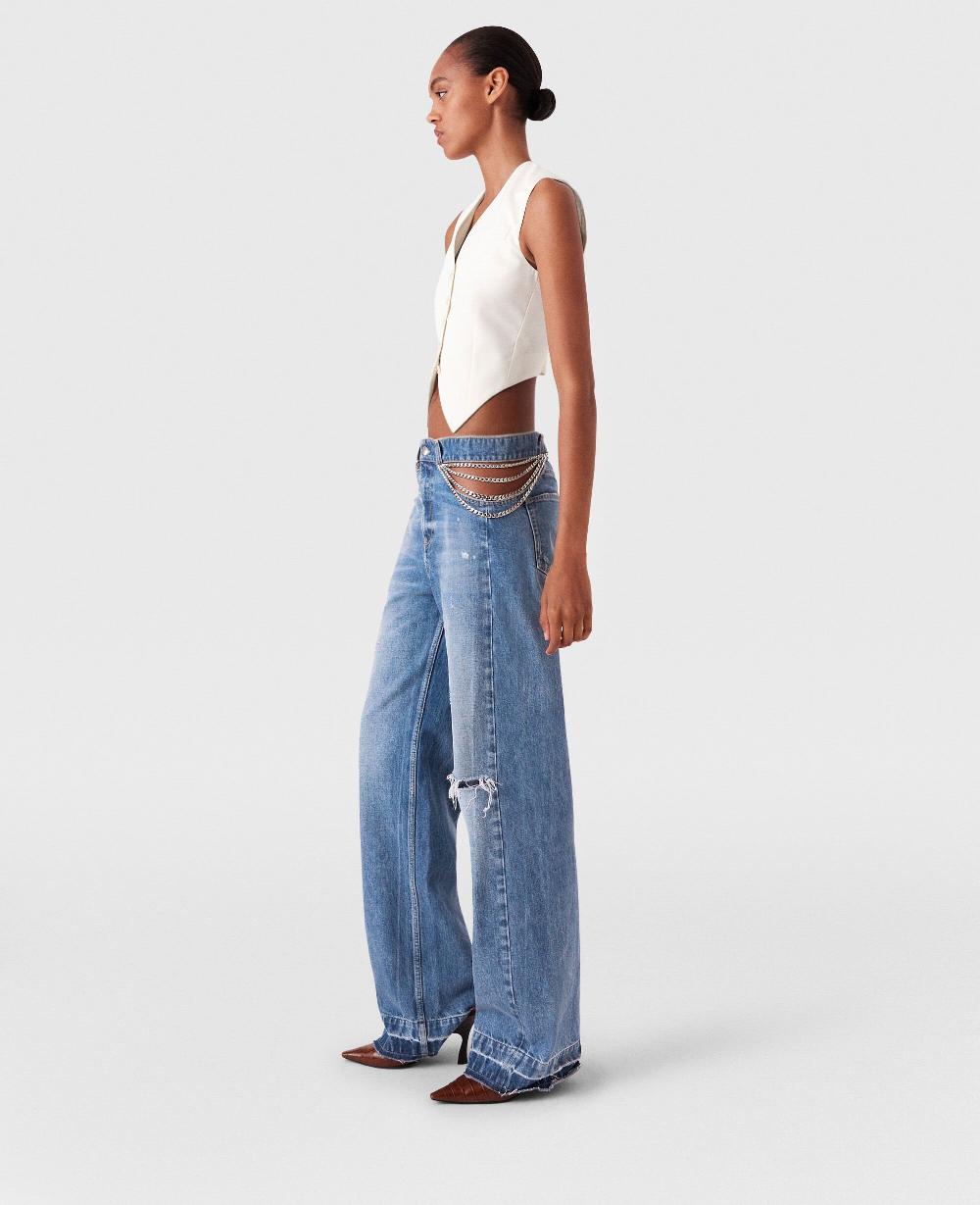 Stella Cropped Tailored Wool Vest