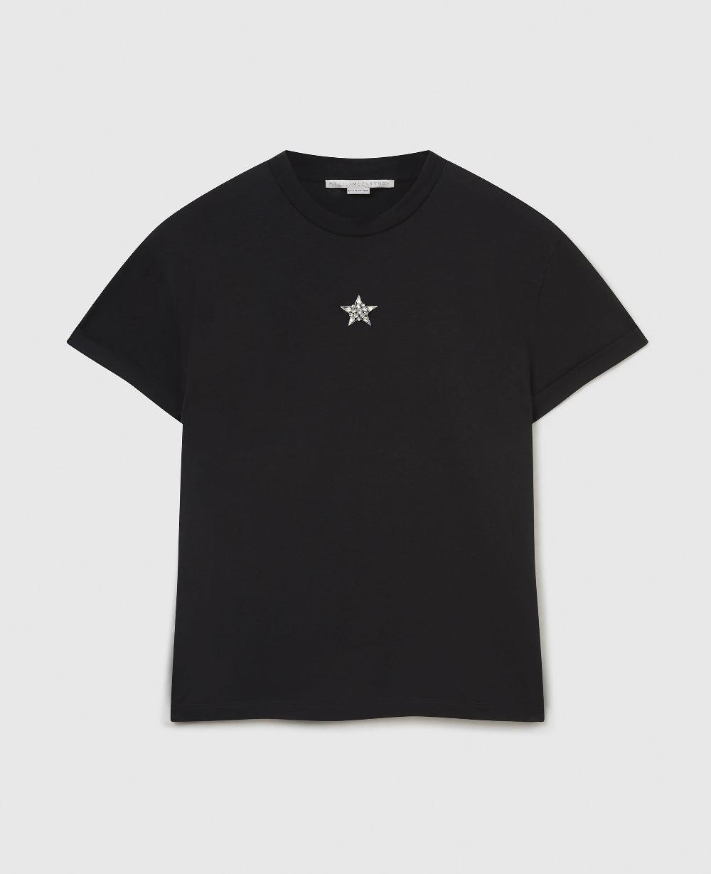 stella Crystal Star Embroidered T-Shirt