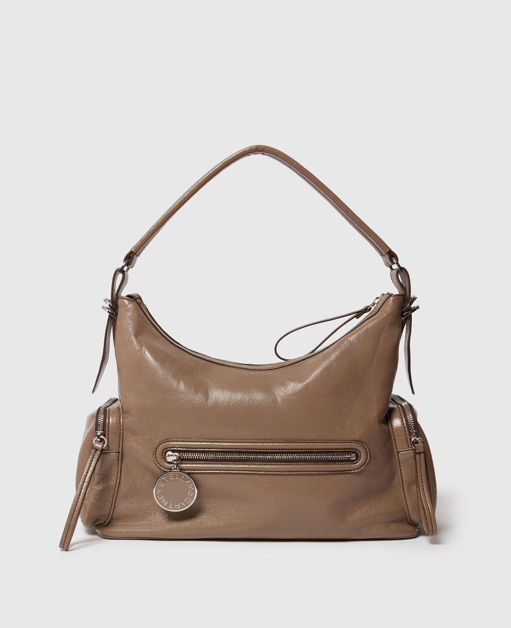 stella Dartmoor Cracked Patent Shoulder Bag