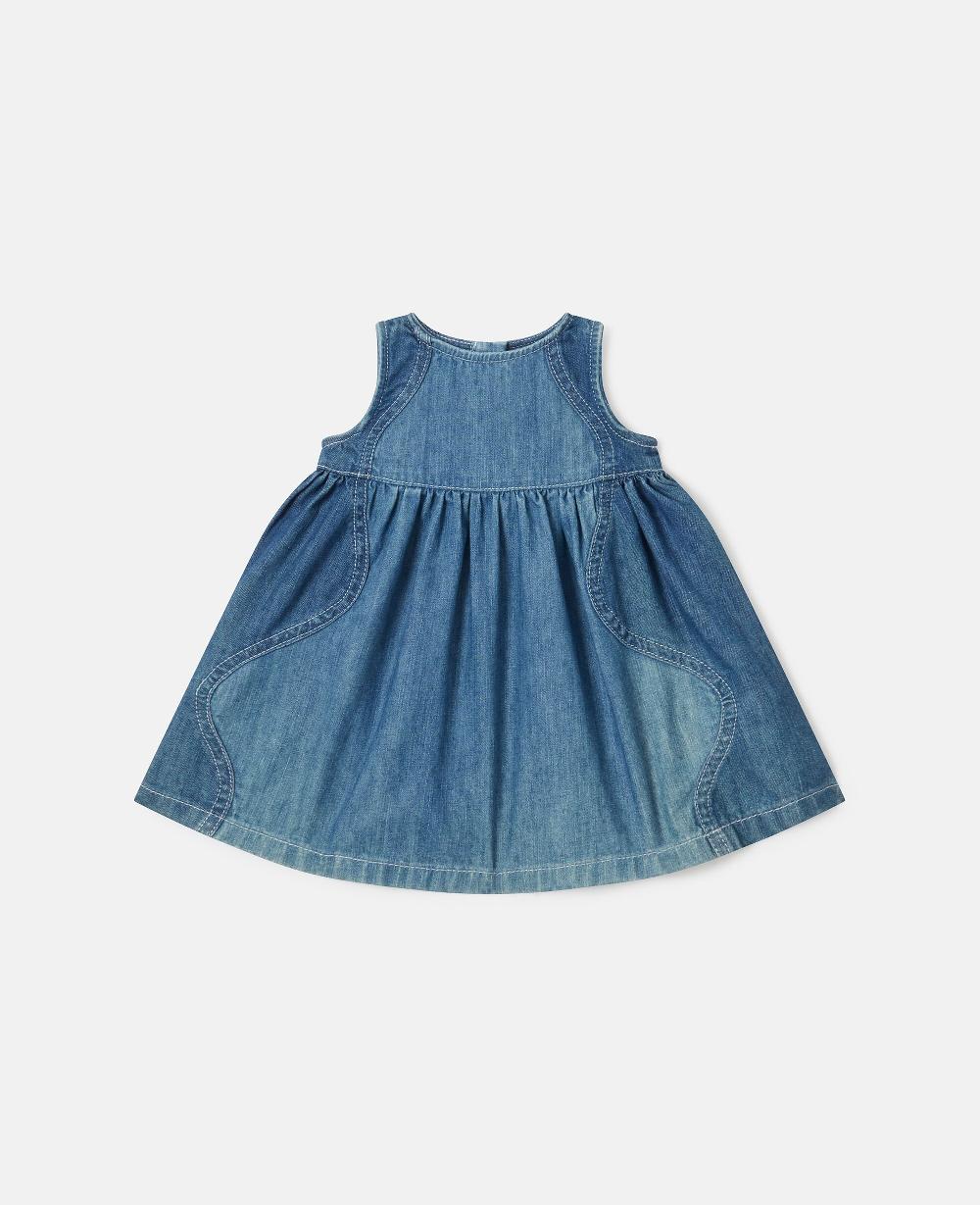 stella Denim Tiered Dress