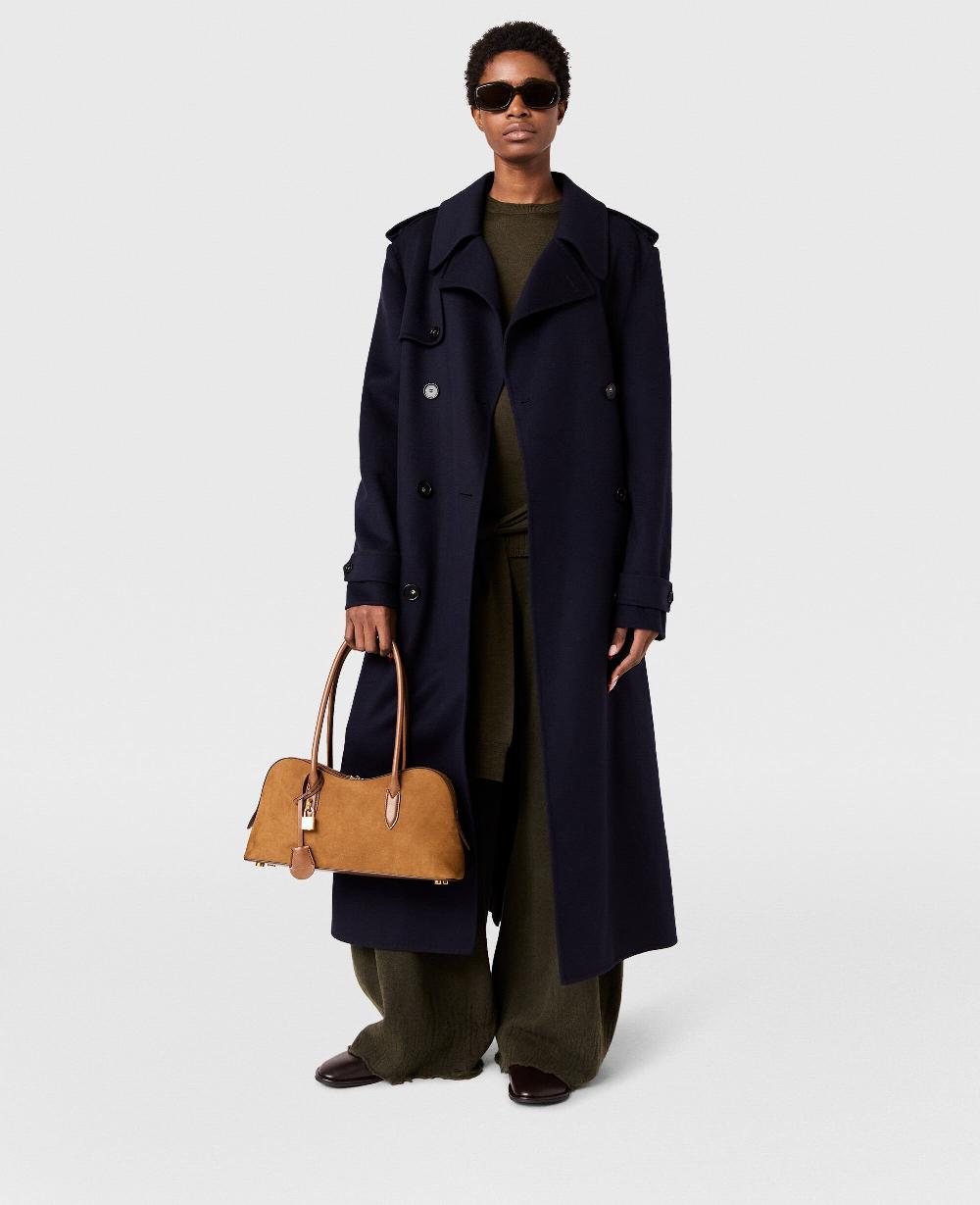 Stella Double-Breasted Belted Trench Coat