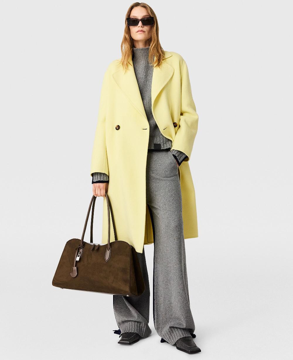Stella Double-Breasted Longline Peacoat