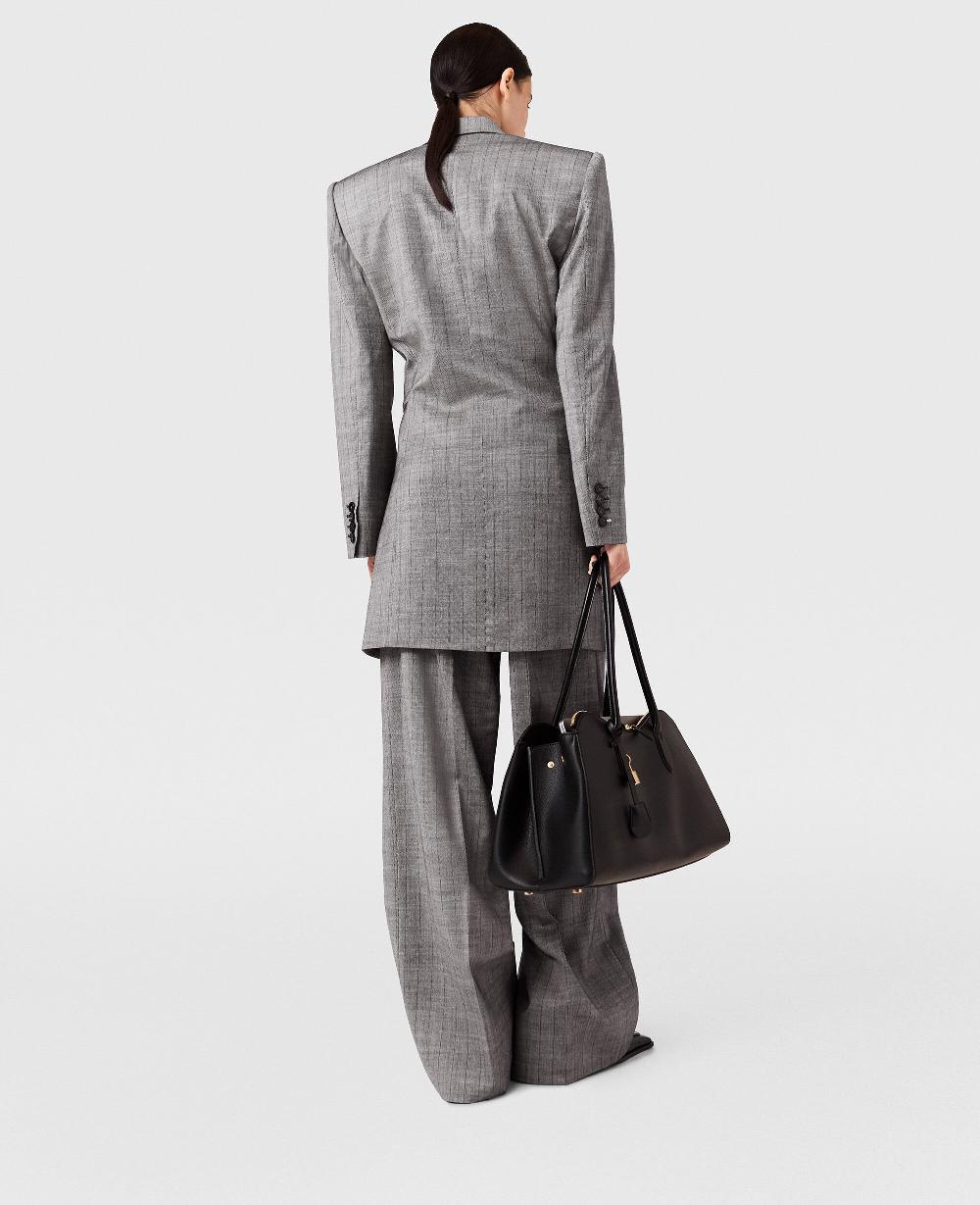 Stella Double-Breasted Pinstripe Blazer Mini Dress