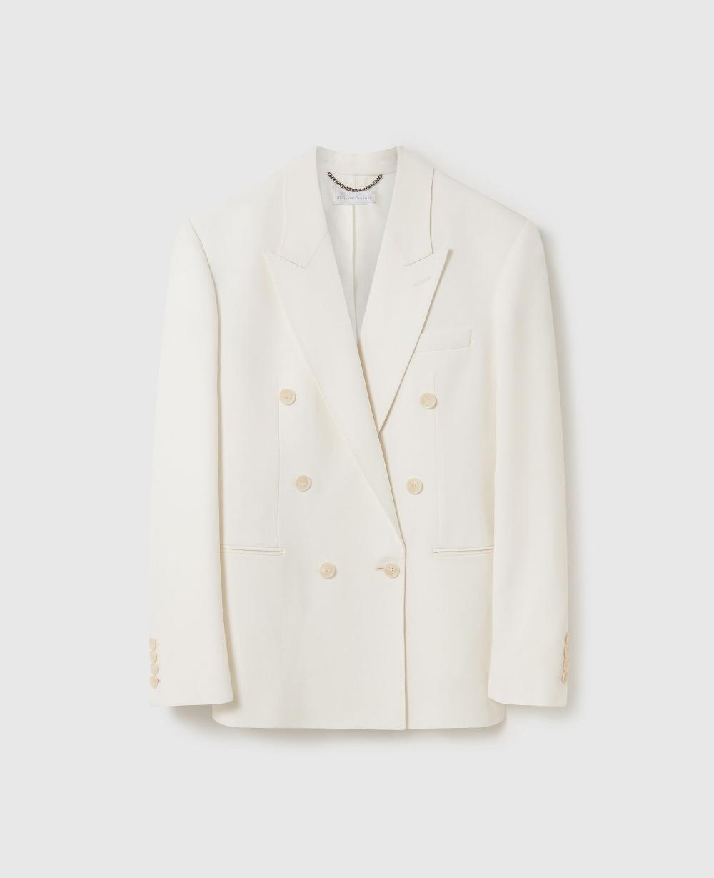 stella Double-Breasted Tuxedo Blazer