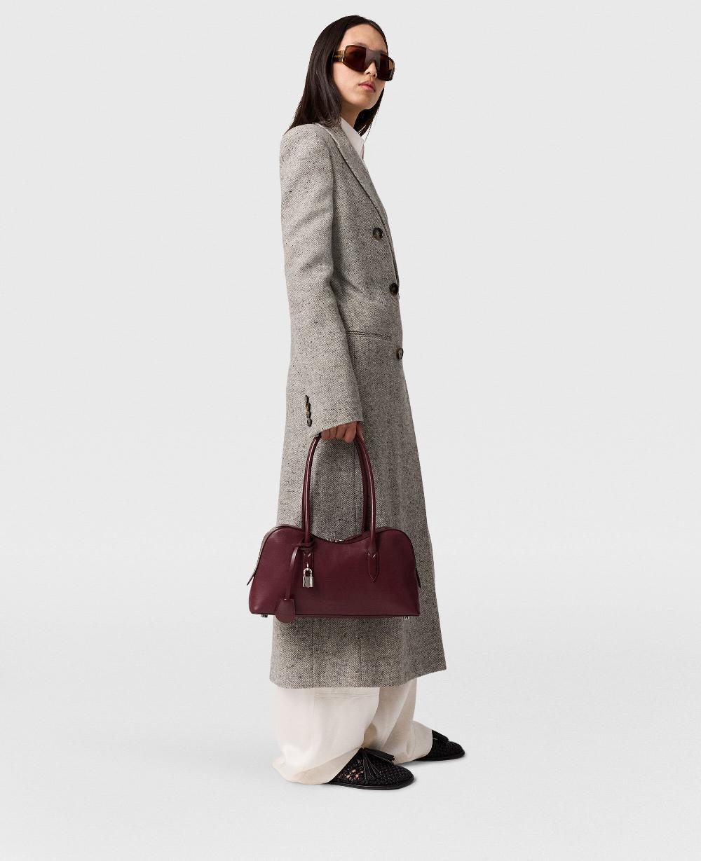 Stella Double-Breasted Tweed Long Coat