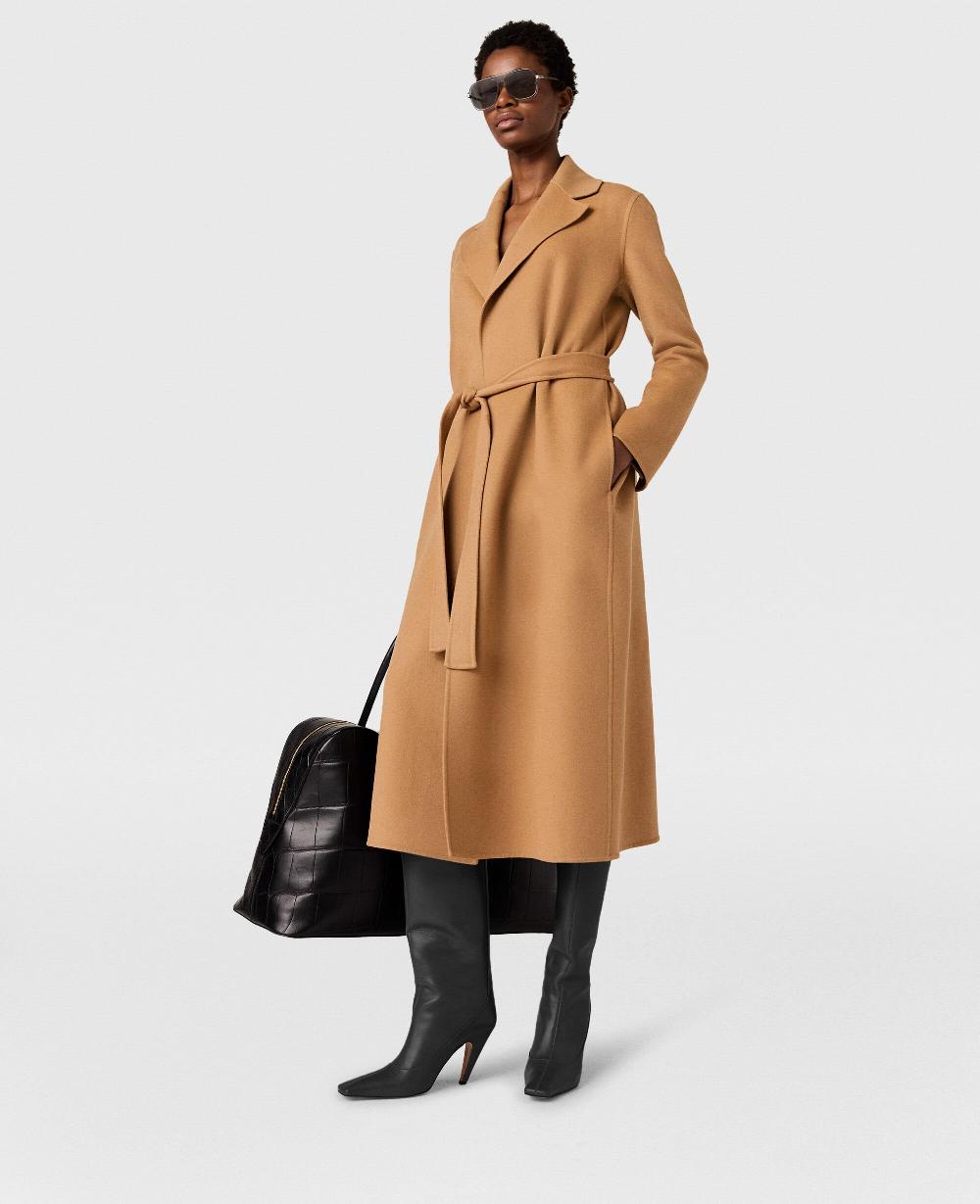 stella Double-Faced Belted Coat