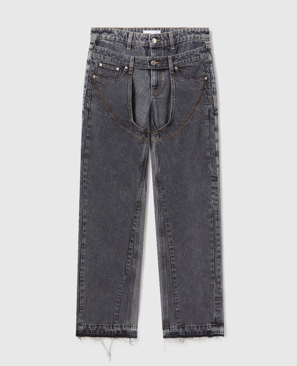 stella Double Waistband Chap Jeans