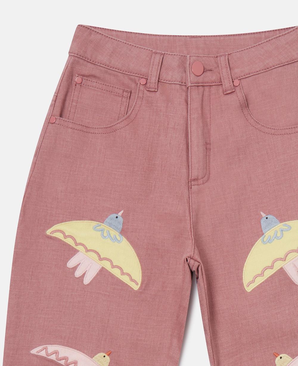 Stella Dove Embroidered Denim Jeans