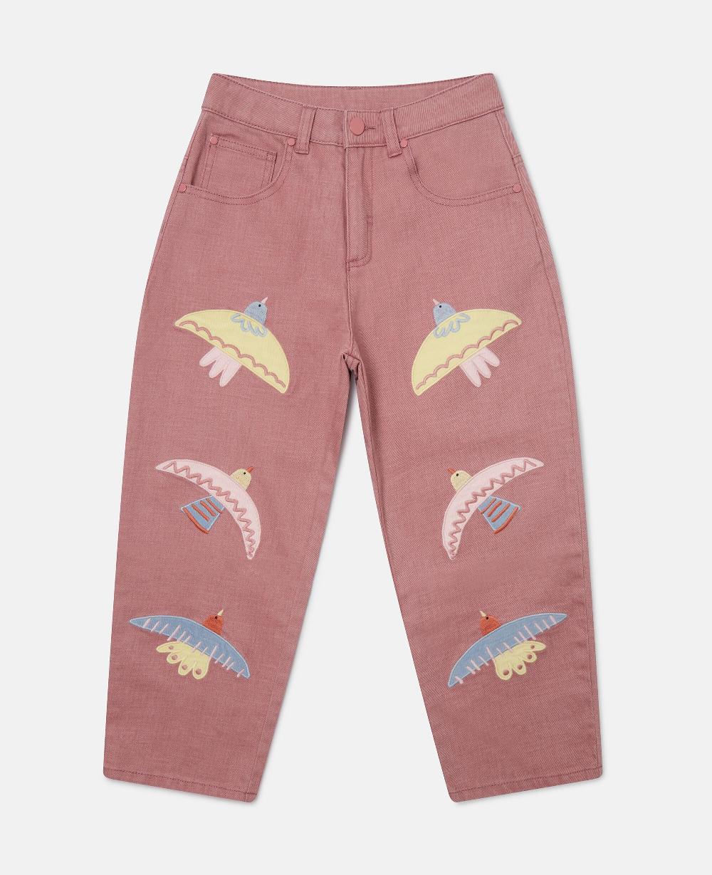 stella Dove Embroidered Denim Jeans