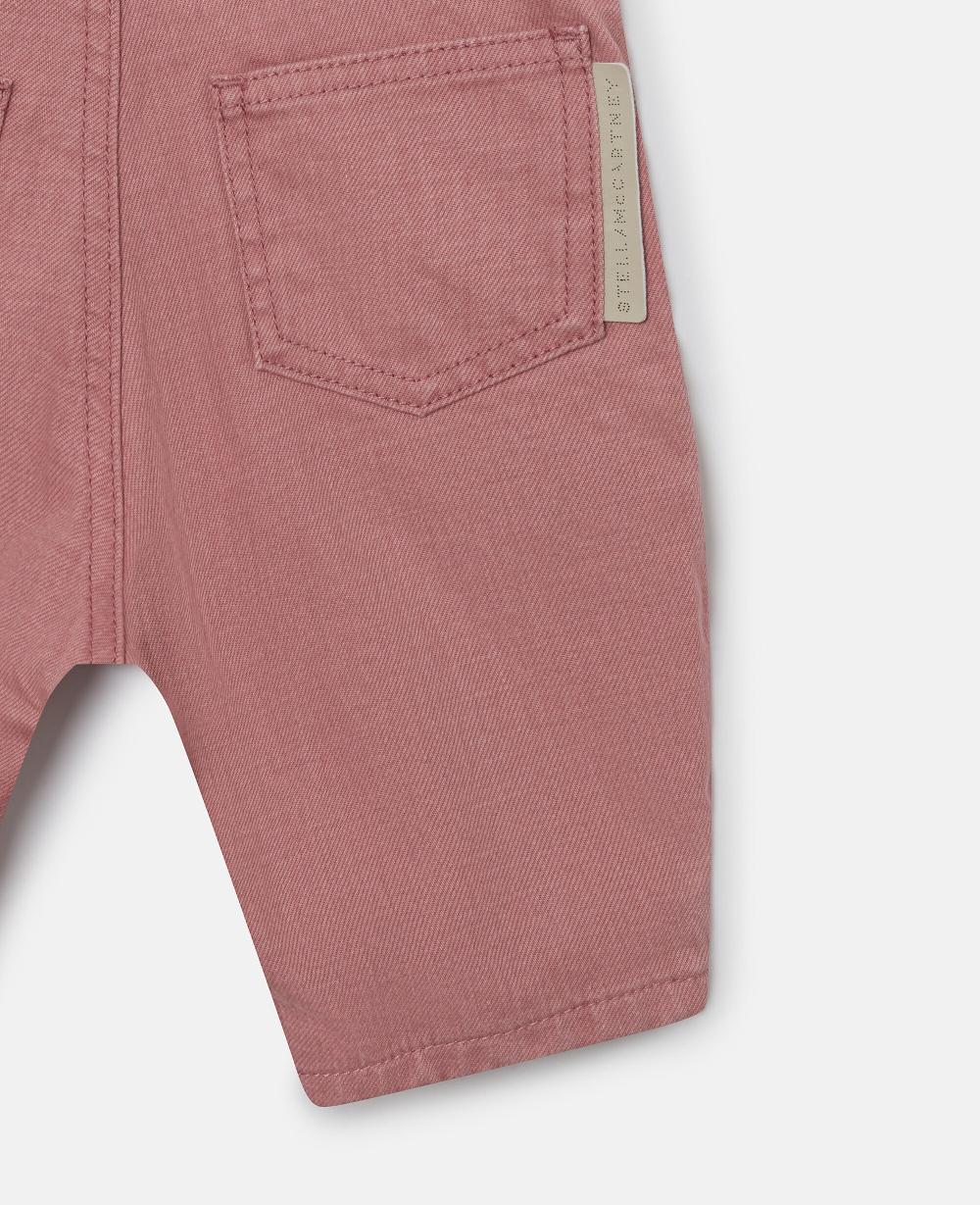 Stella Dove Embroidered Overalls