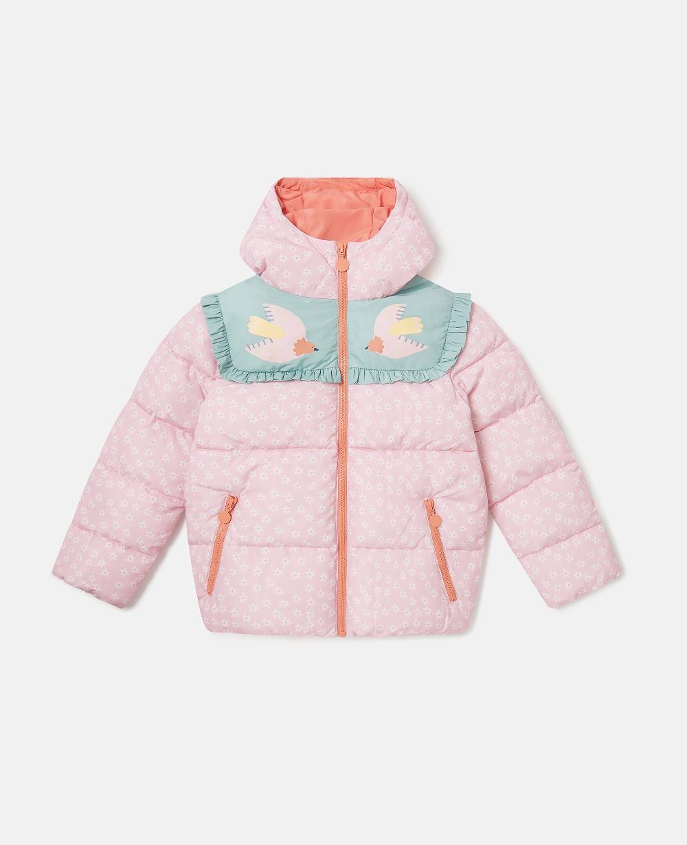 stella Dove Graphic Hooded Puffer Coat