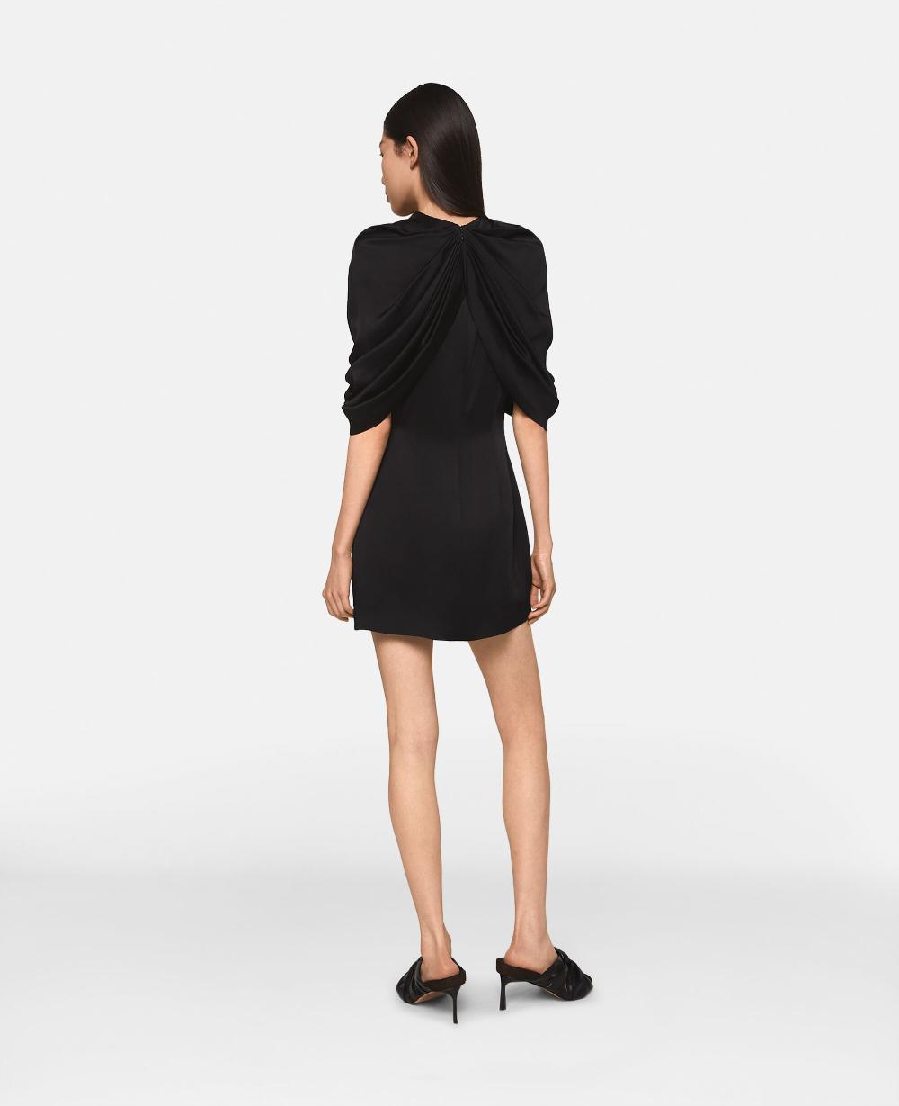 Stella Draped Satin Mini Dress