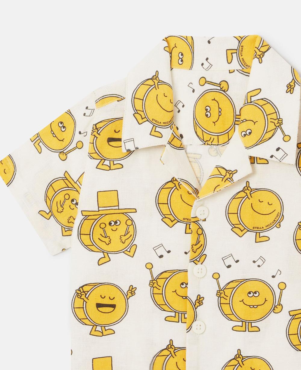 Stella Drum Print Short-Sleeve Shirt