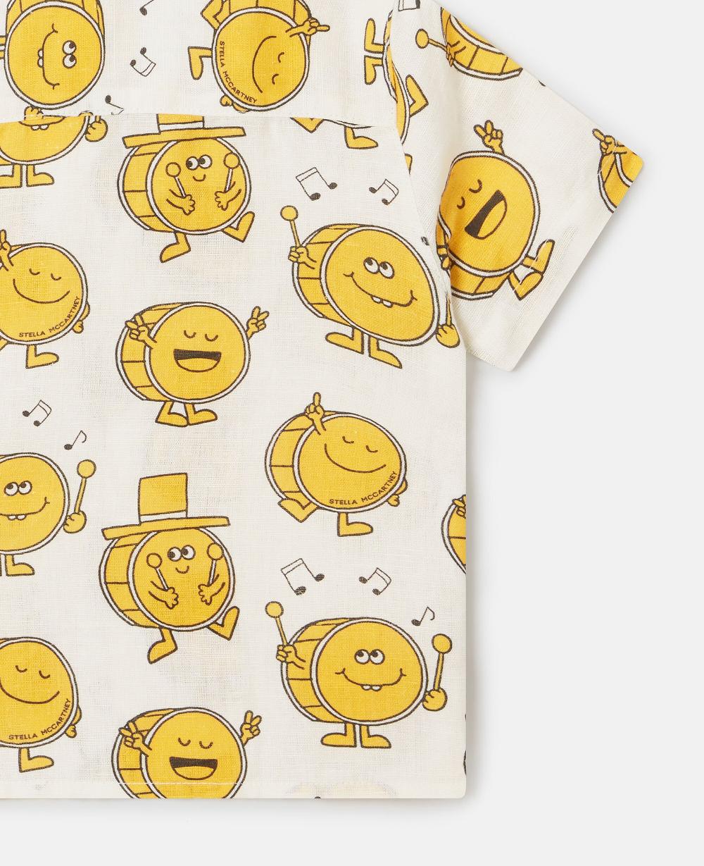 Stella Drum Print Short-Sleeve Shirt