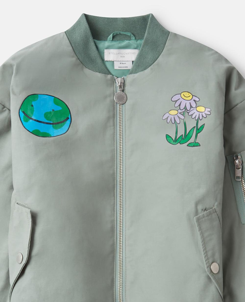 Stella Earth Friends Graphic Bomber Jacket