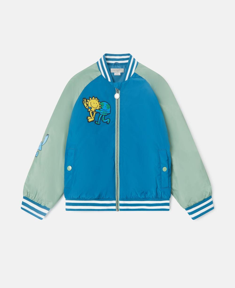 stella Earth Friends Graphic Bomber Jacket