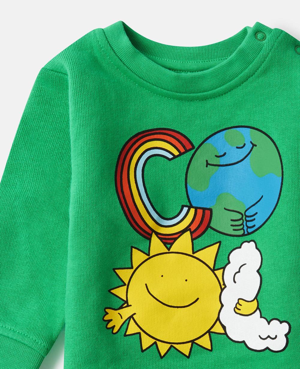 Stella Earth Friends Graphic Crewneck Sweatshirt