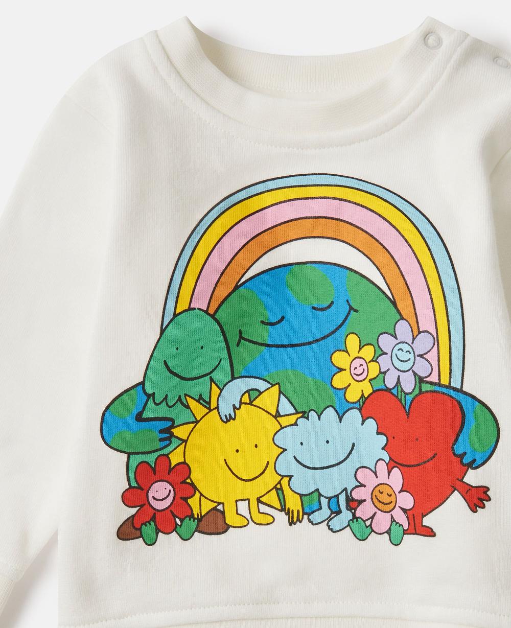 Stella Earth Friends Graphic Crewneck Sweatshirt