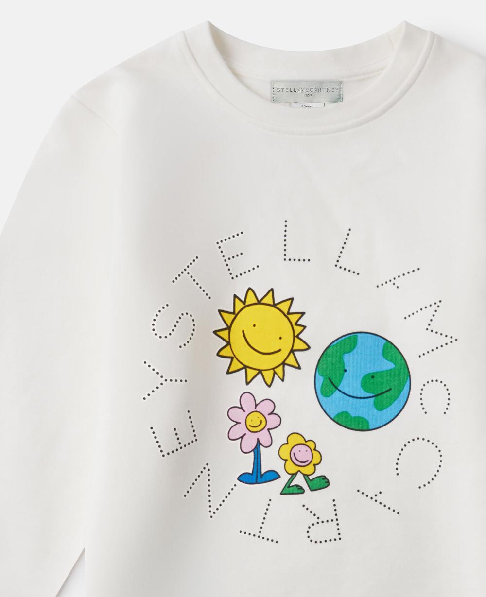 Stella Earth Friends Graphic Crewneck Sweatshirt