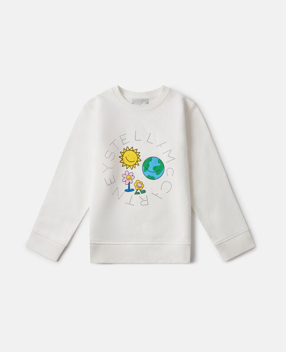 stella Earth Friends Graphic Crewneck Sweatshirt