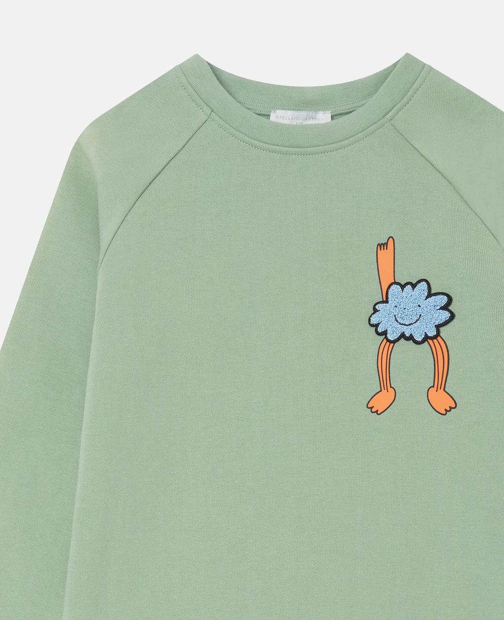 Stella Earth Friends Graphic Crewneck Sweatshirt