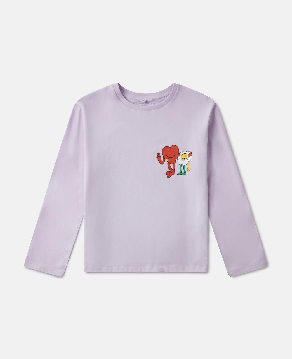 stella Earth Friends Graphic Long-Sleeve Top