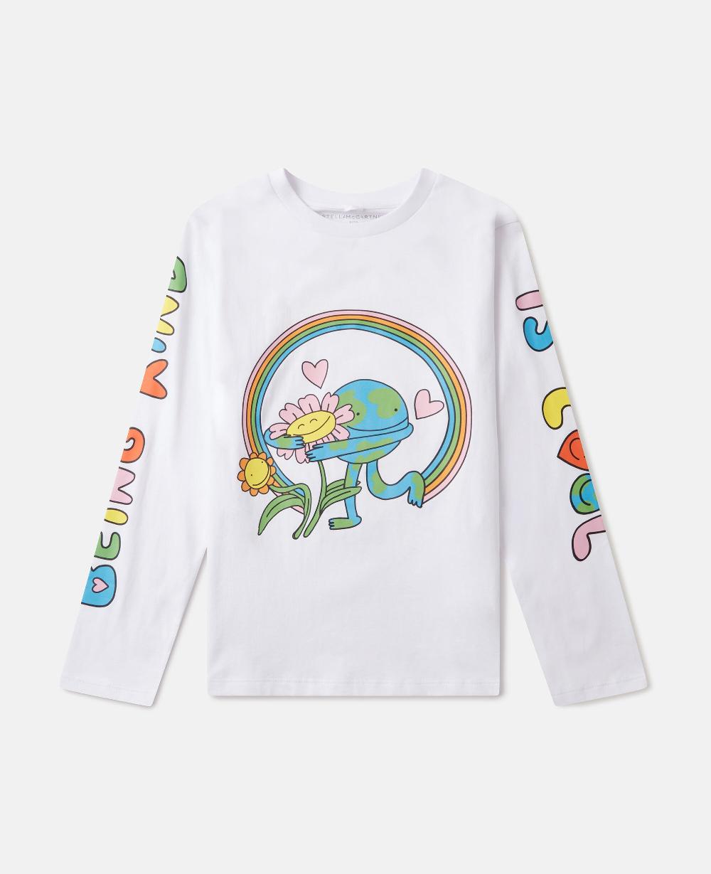 stella Earth Friends Graphic Long-Sleeve Top