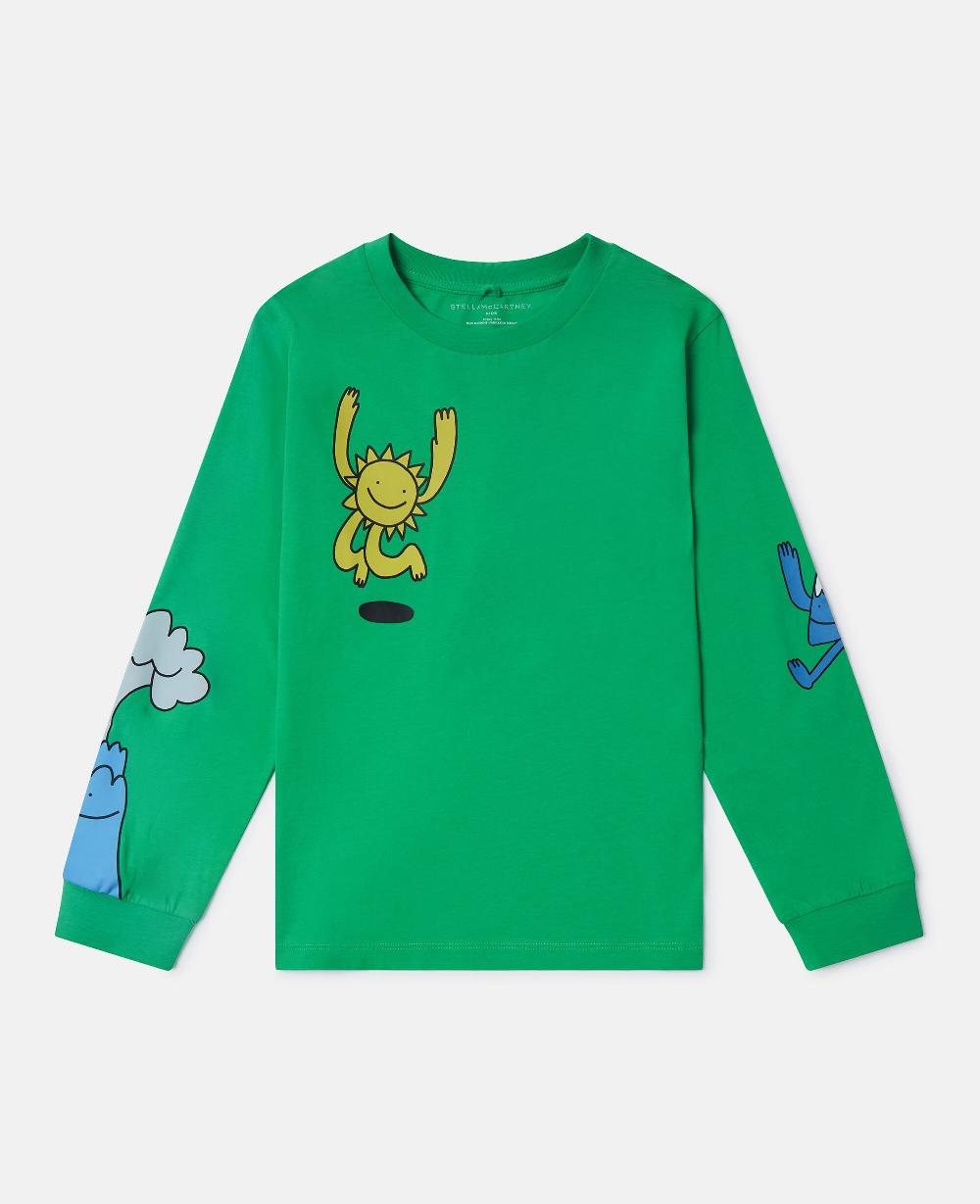 stella Earth Friends Graphic Long-Sleeve Top