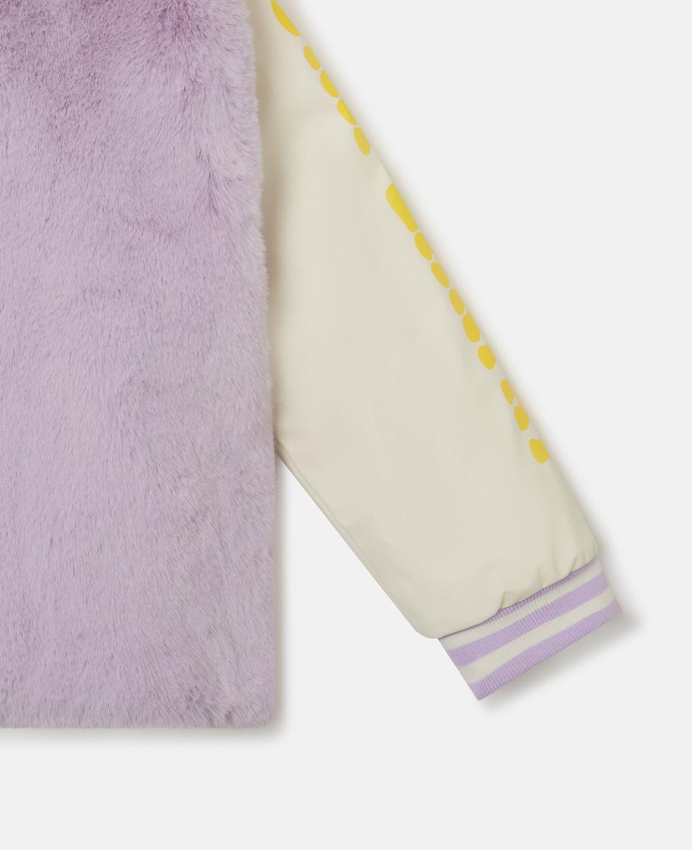 Stella Earth Friends Graphic Plush Teddy Jacket