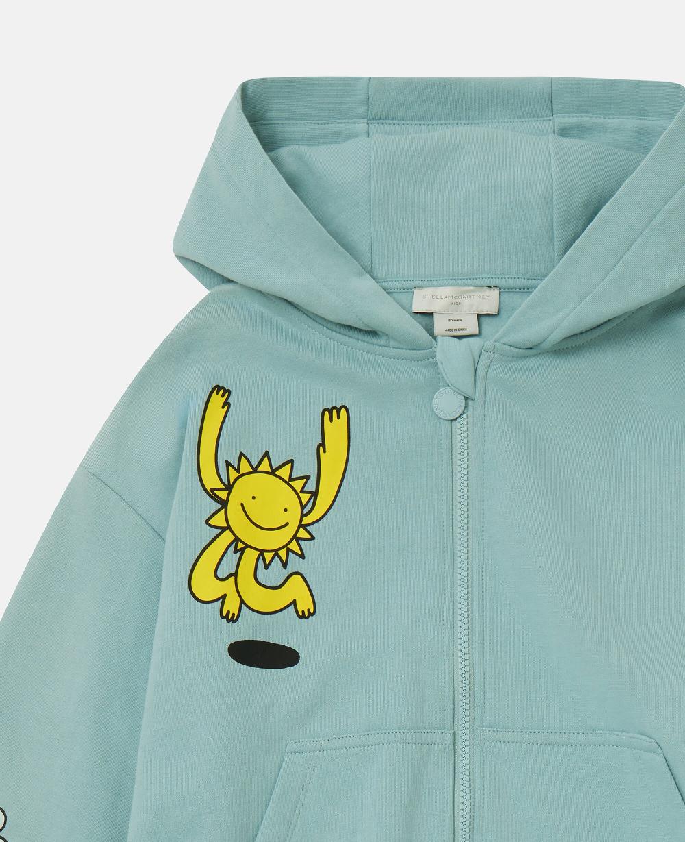 Stella Earth Friends Graphic Zipper-Up Hoodie