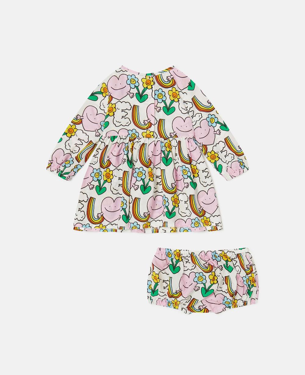Stella Earth Friends Print Dress And Bloomers Set