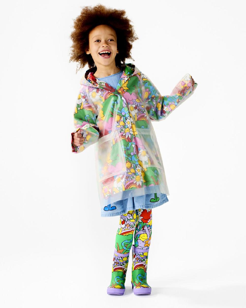 Stella Earth Friends Print Raincoat