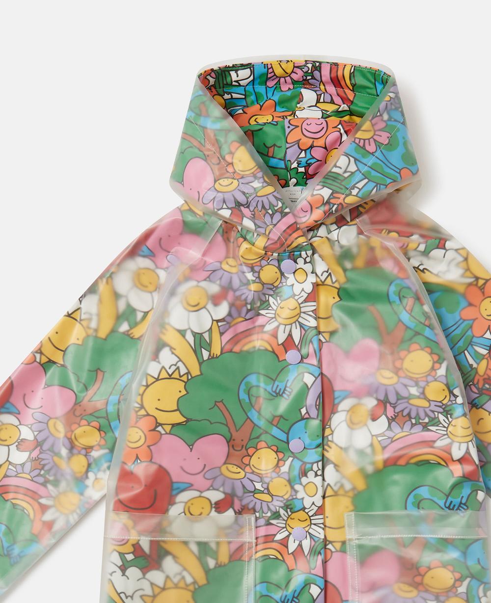 Stella Earth Friends Print Raincoat