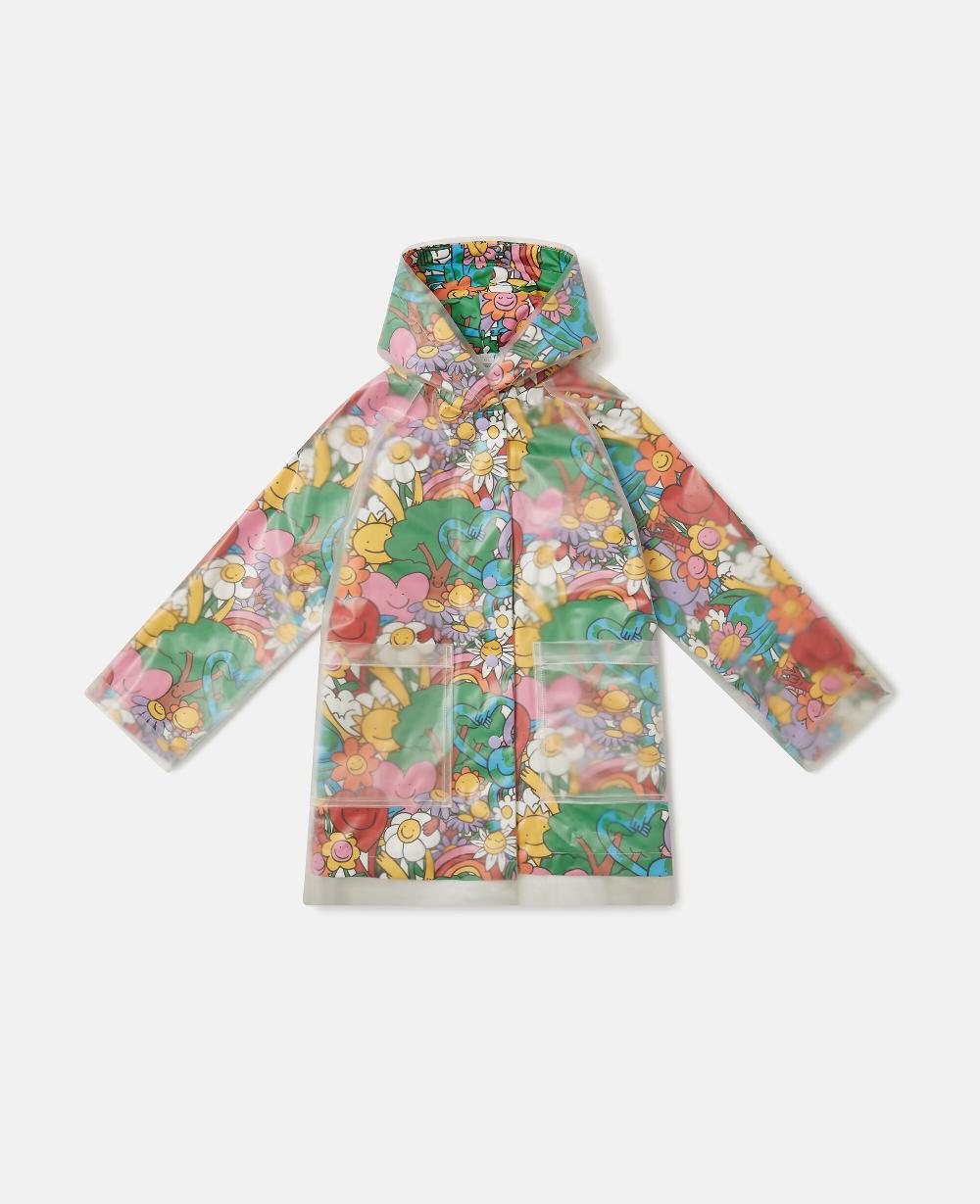 stella Earth Friends Print Raincoat